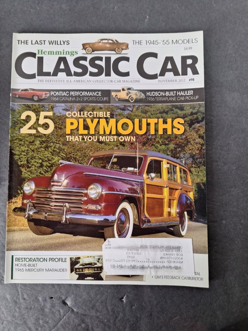 HEMMINGS CLASSIC CAR MAGAZINES - ALL TWELVE 2012 ISSUES - ALL IN GOOD SHAPE - Picture 3 of 14